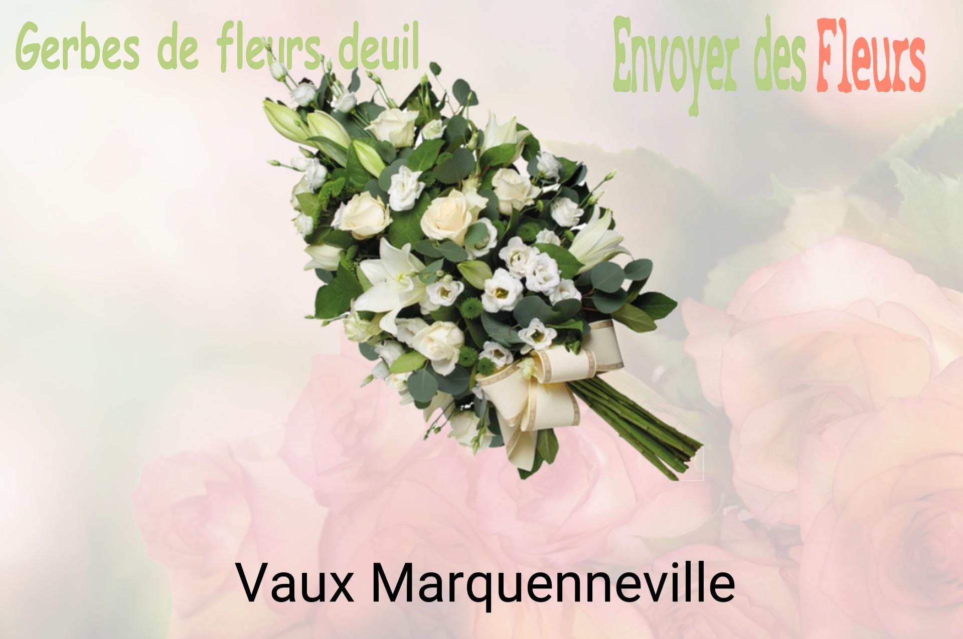 Gerbe de fleurs de deuil livrée à Vaux-Marquenneville